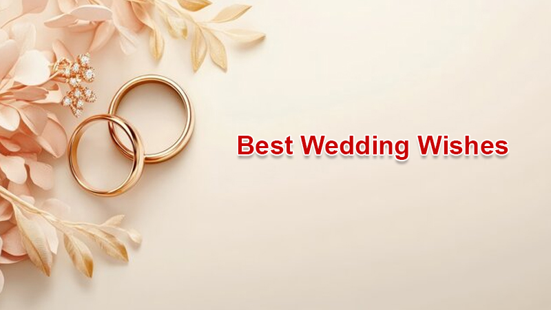 Best Wedding Wishes to Bless the Newlyweds